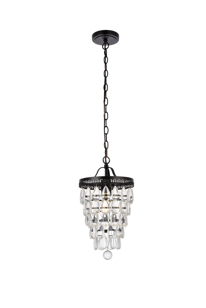 Elegant Reese LD714D9BK Pendant Light - Black