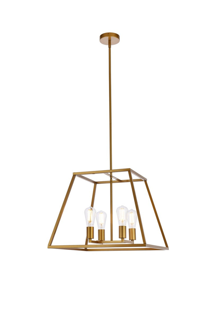 Elegant Declan LD720D20BR Pendant Light - Brass