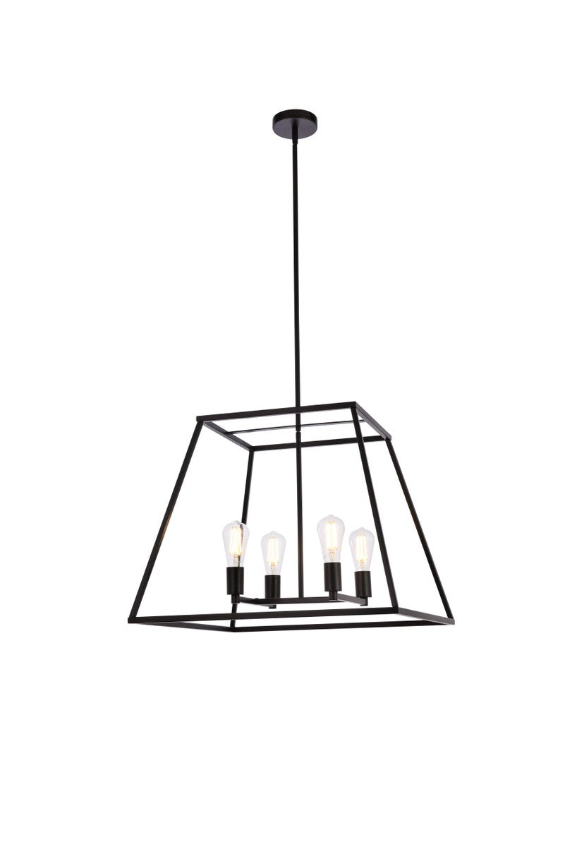 Elegant Declan LD720D24BK Pendant Light - Black