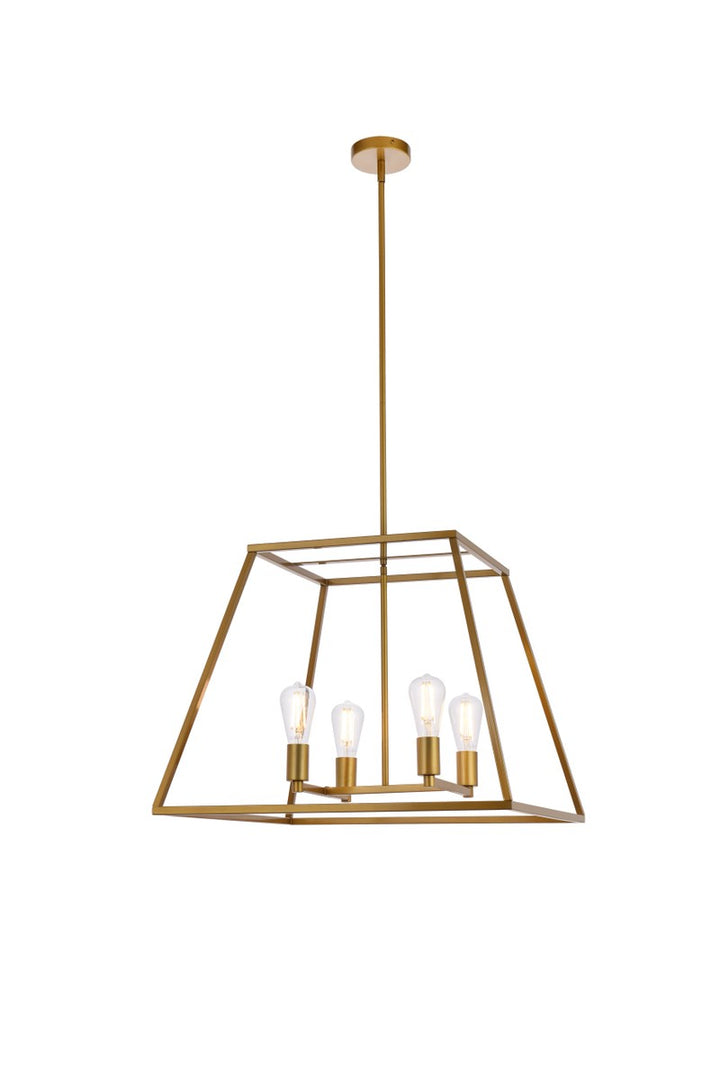 Elegant Declan LD720D24BR Pendant Light - Brass