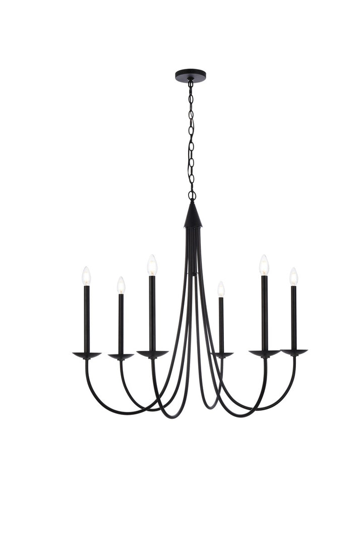 Elegant Cohen LD810D36BK Chandelier Light - Black