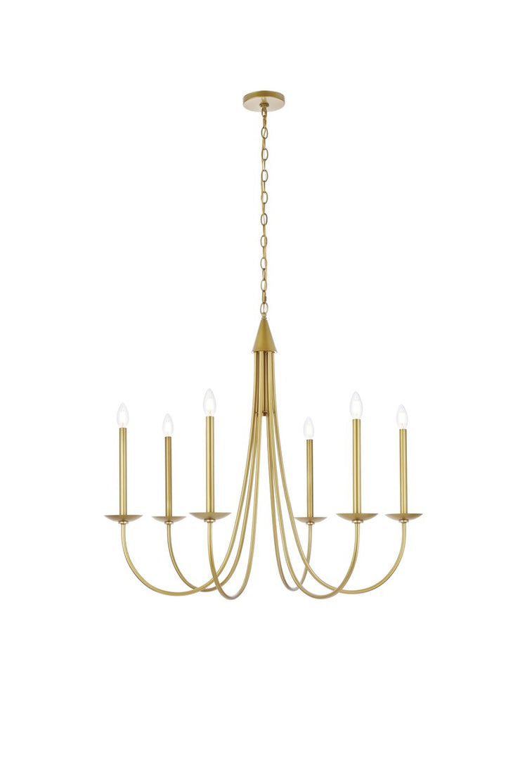 Elegant Cohen LD810D36BR Chandelier Light - Brass