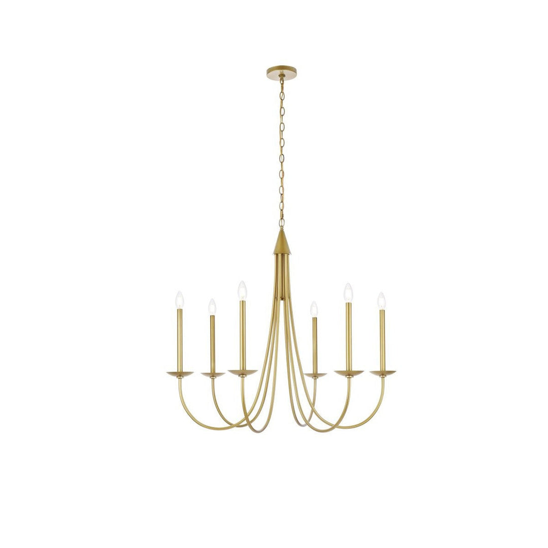 Elegant Cohen LD810D36BR Chandelier Light - Brass