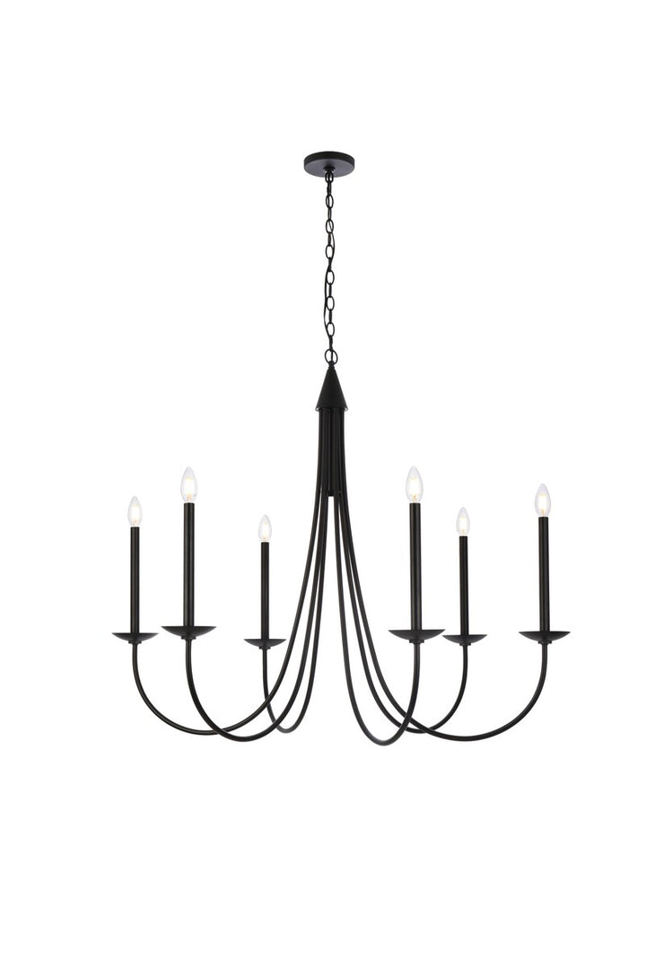 Elegant Cohen LD810D42BK Chandelier Light - Black