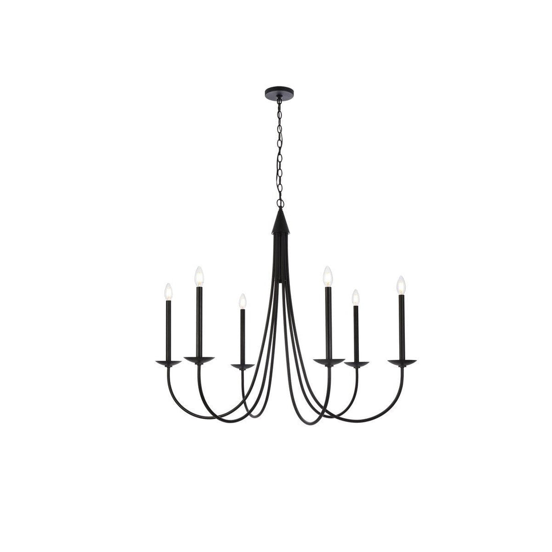 Elegant Cohen LD810D42BK Chandelier Light - Black