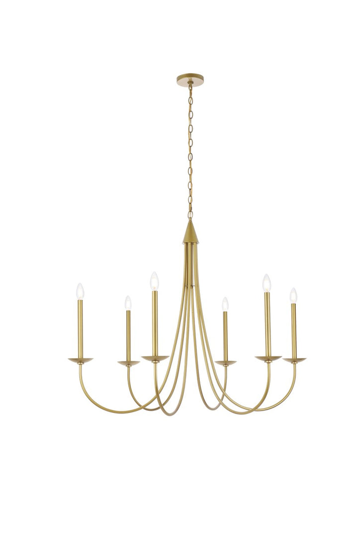 Elegant Cohen LD810D42BR Chandelier Light - Brass