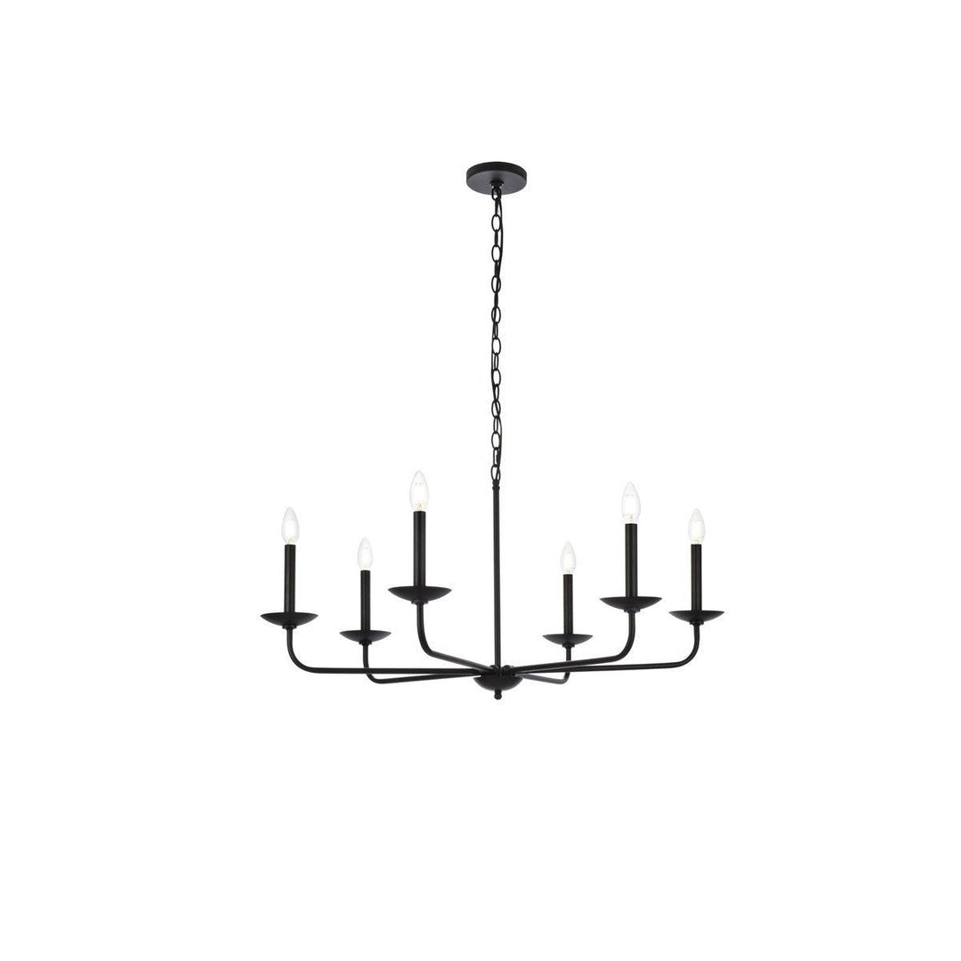 Elegant Cohen LD812D36BK Chandelier Light - Black