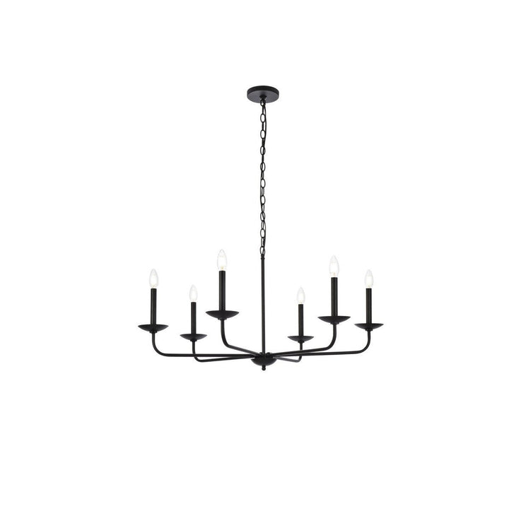 Elegant Cohen LD812D36BK Chandelier Light - Black