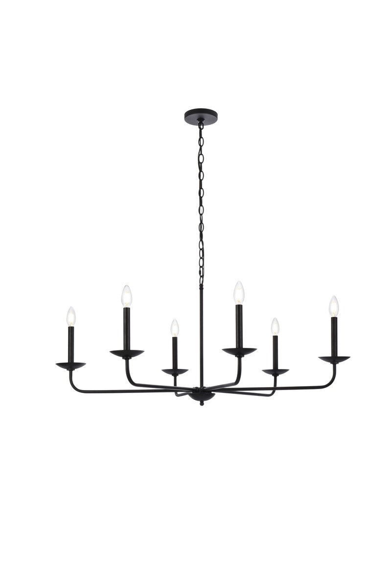 Elegant Cohen LD812D42BK Chandelier Light - Black