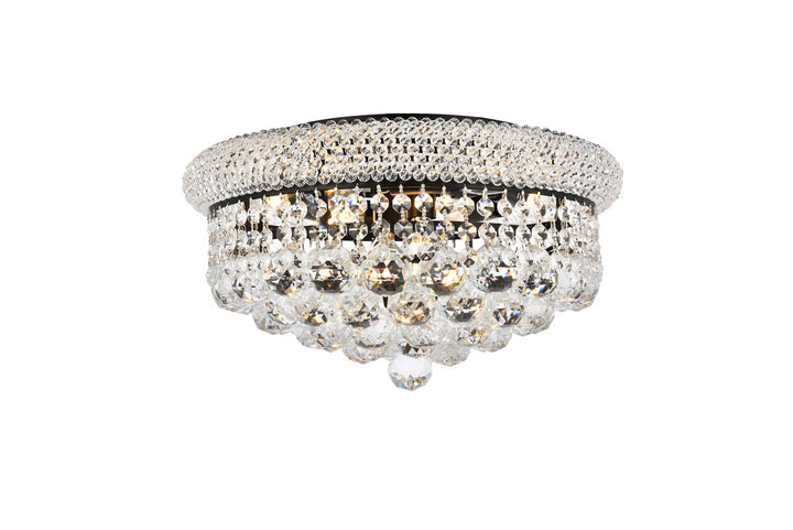 Elegant Primo V1800F16BK/RC Ceiling Light - Black And Clear