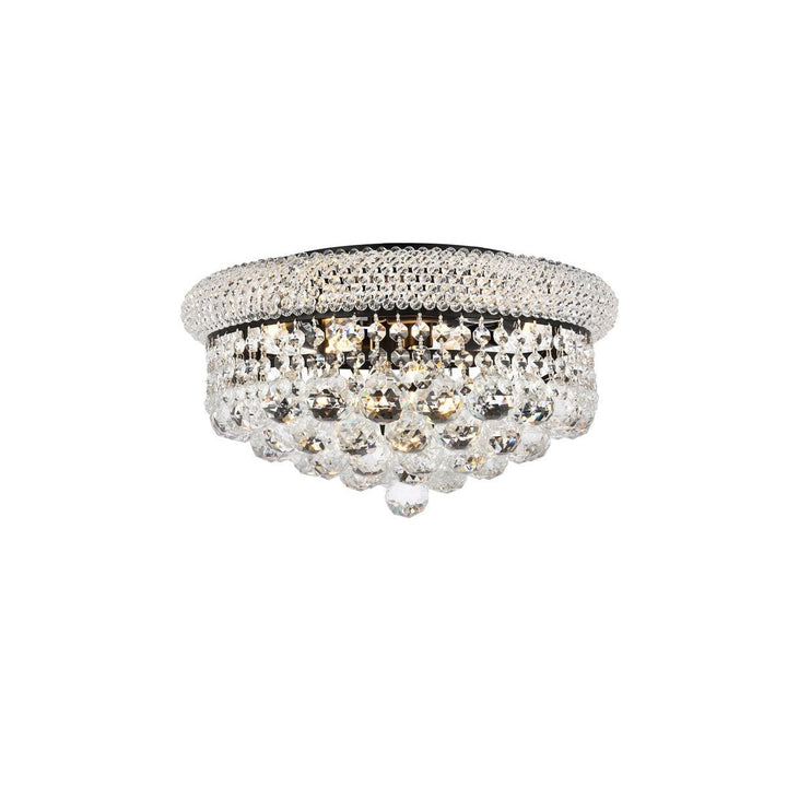 Elegant Primo V1800F16BK/RC Ceiling Light - Black And Clear