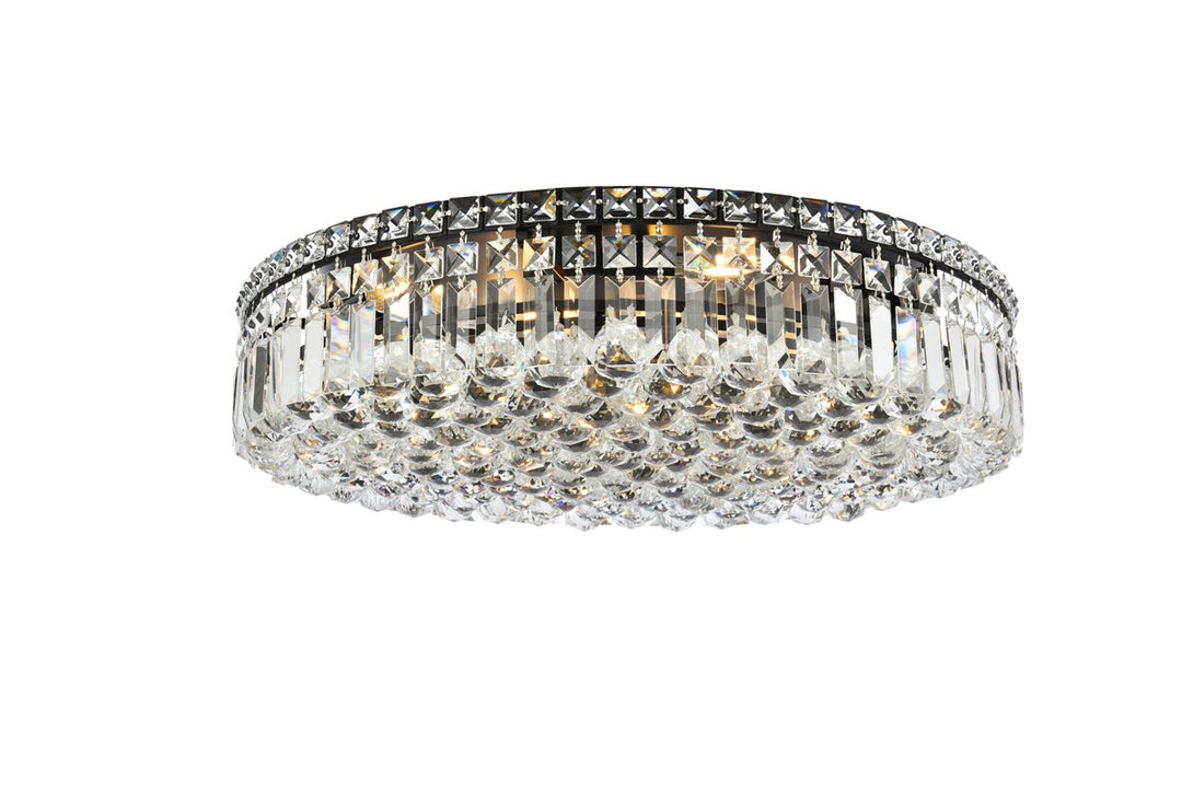 Elegant Maxime V2030F24BK/RC Ceiling Light - Black And Clear