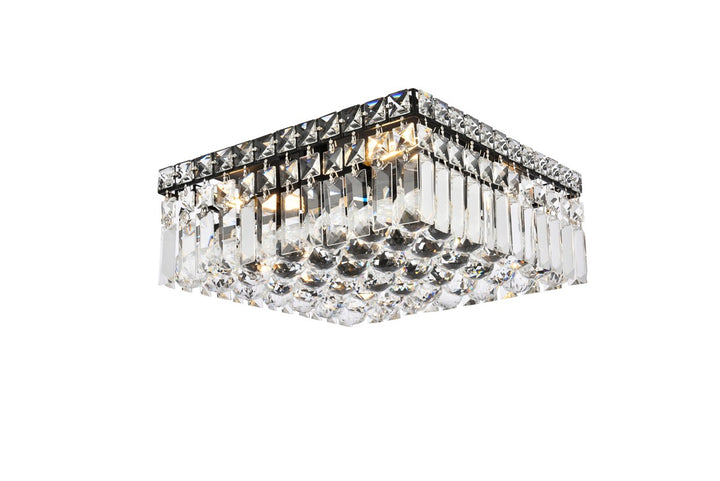 Elegant Maxime V2032F14BK/RC Ceiling Light - Black And Clear