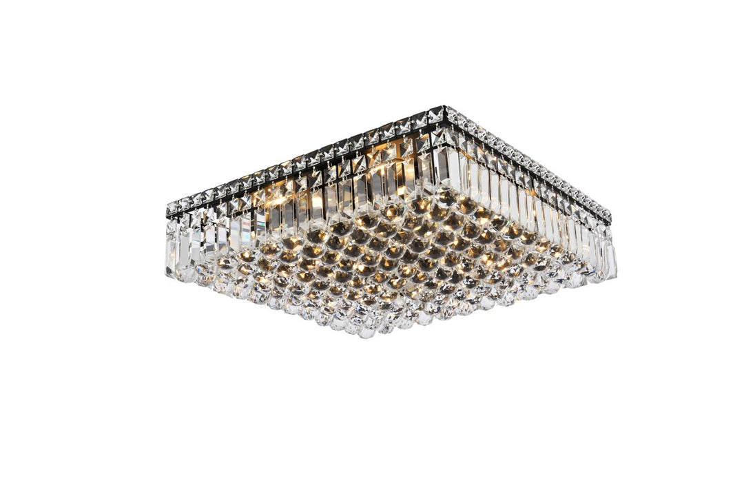 Elegant Maxime V2032F20BK/RC Ceiling Light - Black And Clear