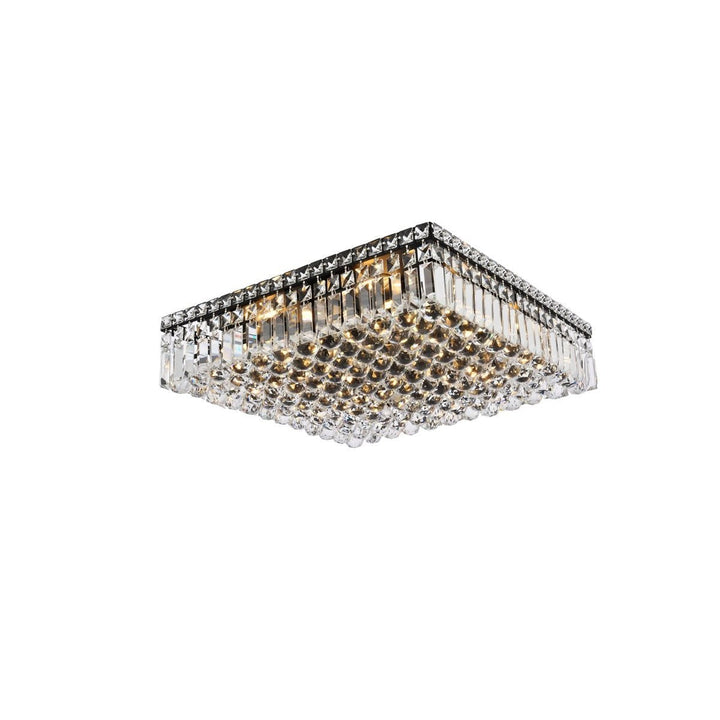 Elegant Maxime V2032F20BK/RC Ceiling Light - Black And Clear