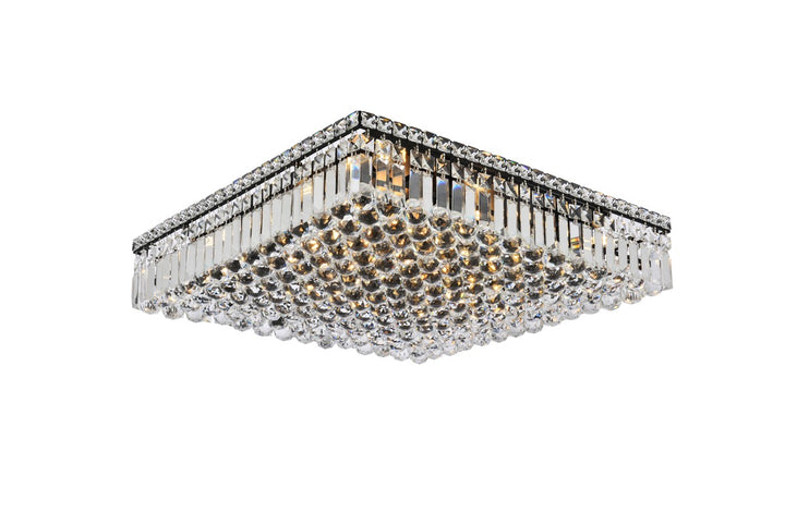 Elegant Maxime V2032F24BK/RC Ceiling Light - Black And Clear