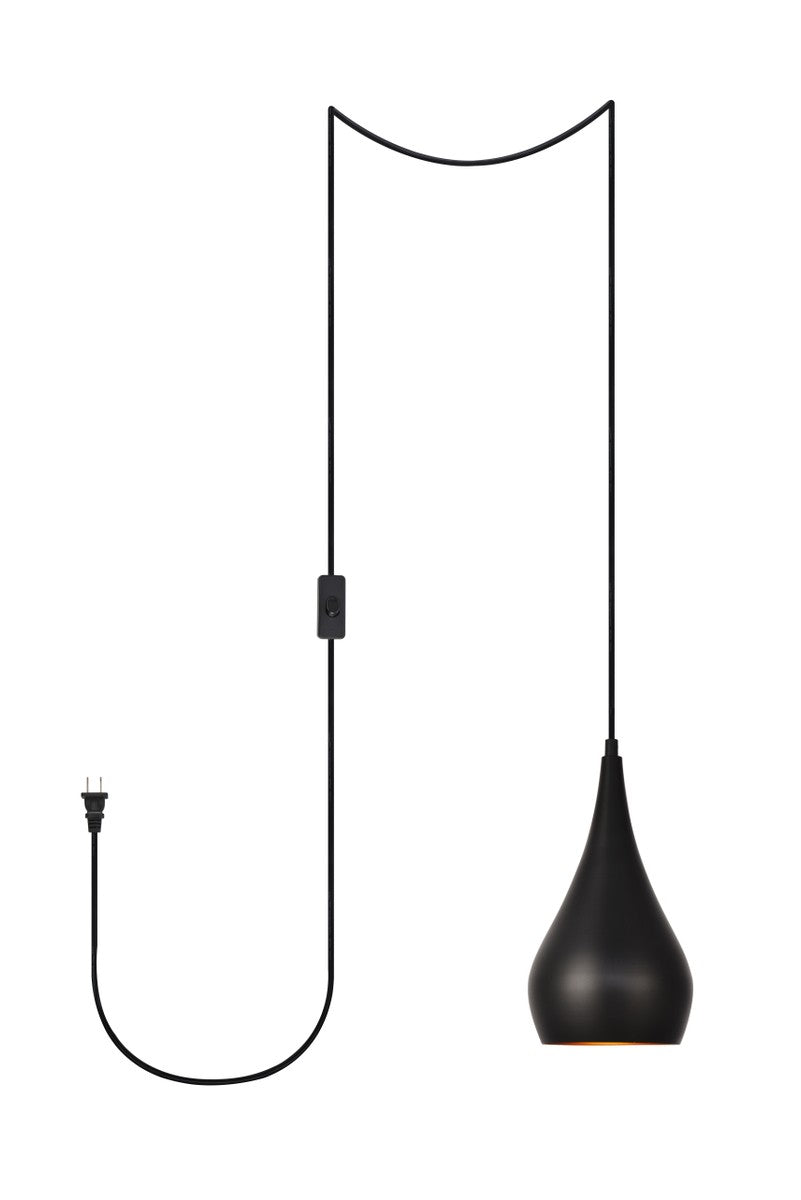 Elegant Nora LDPG2001 Pendant Light - Black