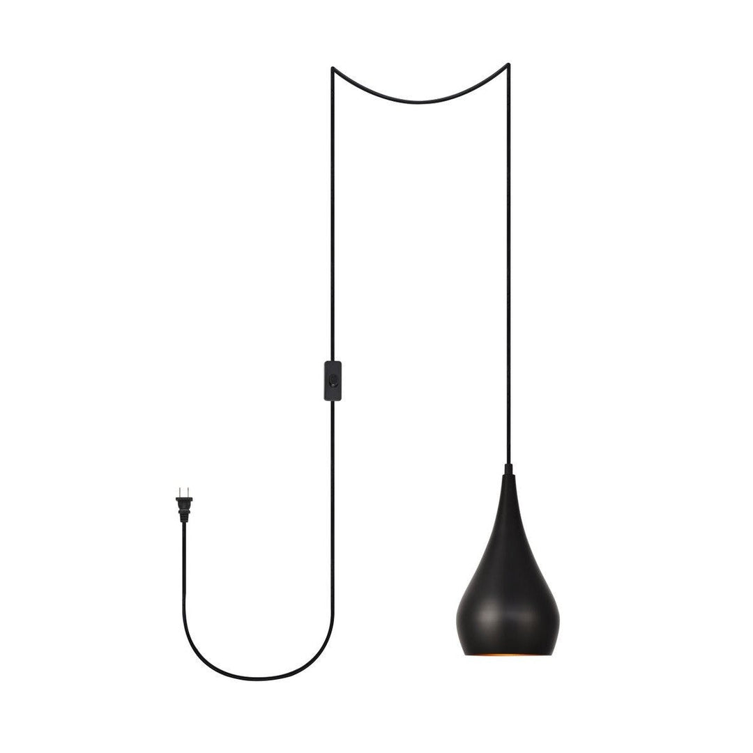 Elegant Nora LDPG2001 Pendant Light - Black