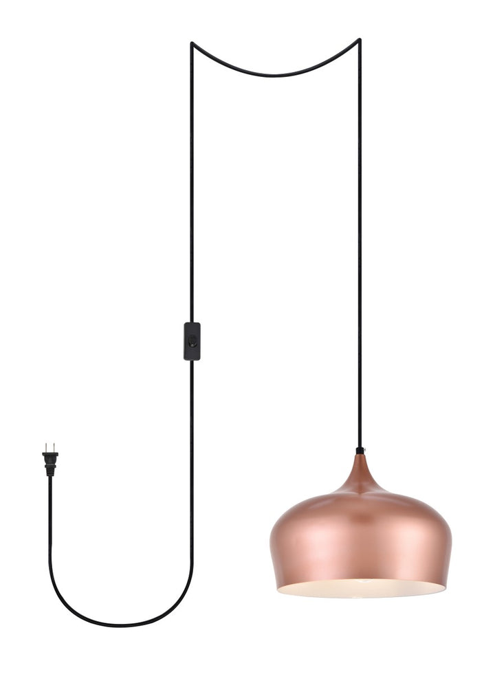 Elegant Nora LDPG2003HG Pendant Light - Honey Gold