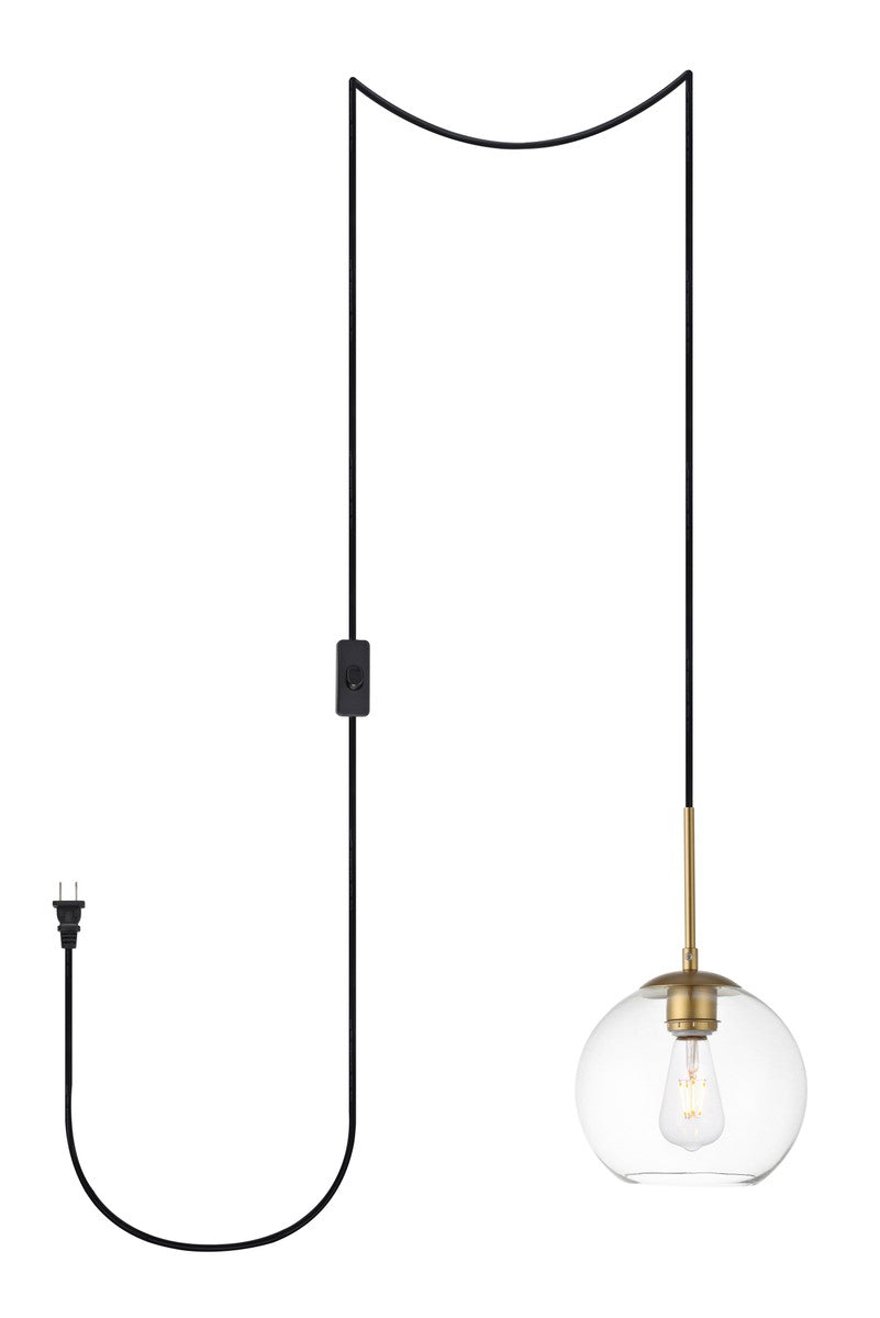 Elegant Baxter LDPG2206BR Pendant Light - Brass