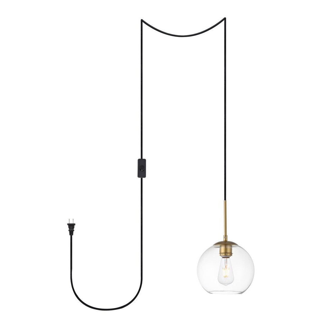 Elegant Baxter LDPG2206BR Pendant Light - Brass