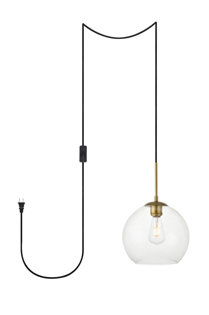 Elegant Baxter LDPG2212BR Pendant Light - Brass