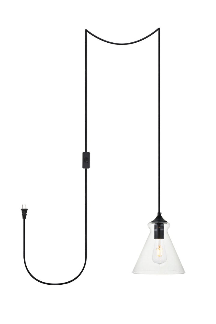 Elegant Destry LDPG2244BK Pendant Light - Black