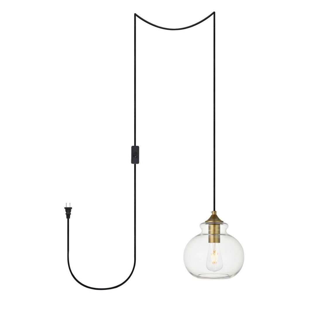 Elegant Destry LDPG2245BR Pendant Light - Brass