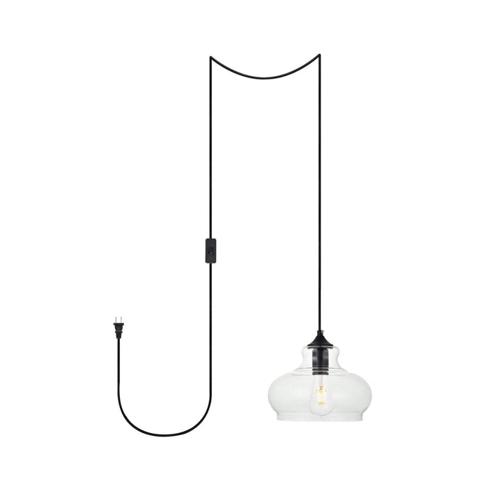 Elegant Destry LDPG2246BK Pendant Light - Black