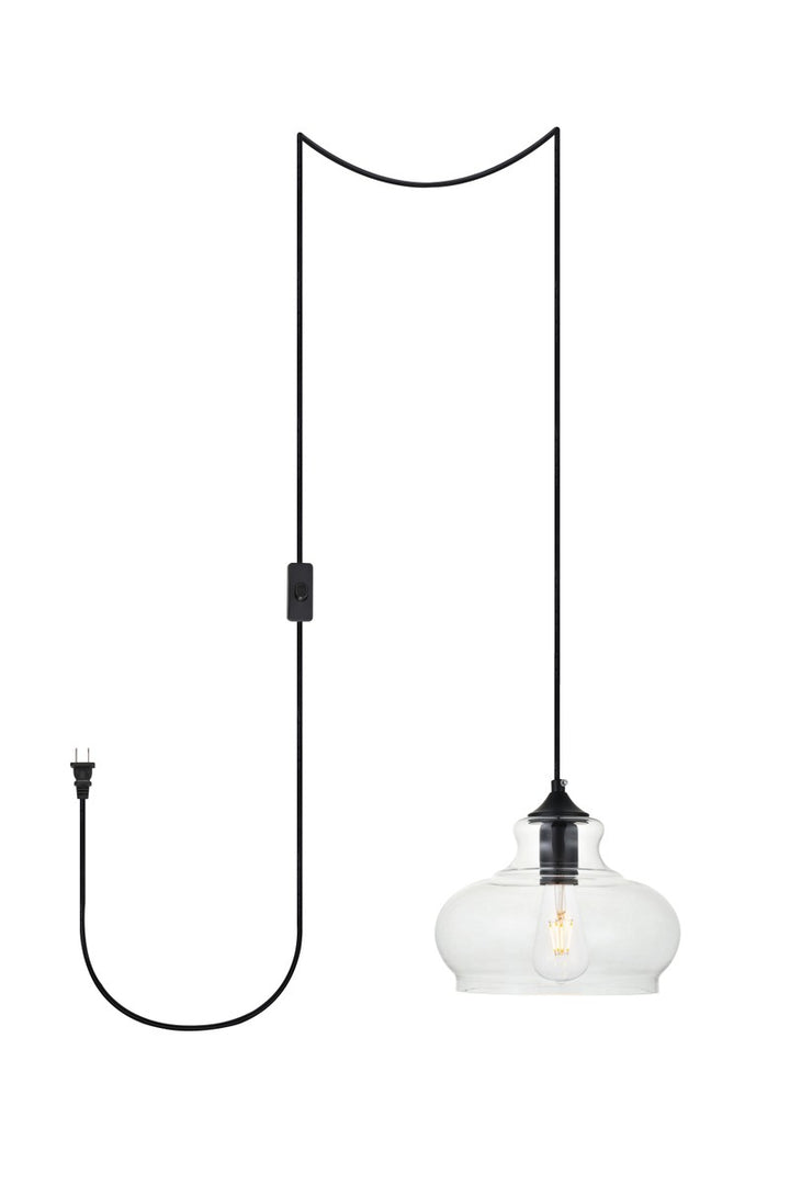 Elegant Destry LDPG2246BK Pendant Light - Black