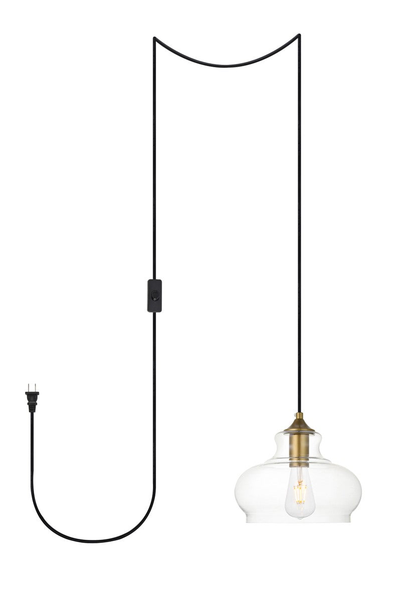 Elegant Destry LDPG2246BR Pendant Light - Brass