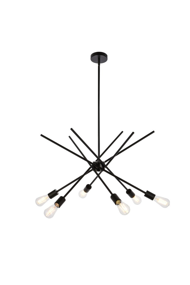 Elegant Armin LD7054D32BRB Pendant Light - Black And Brass