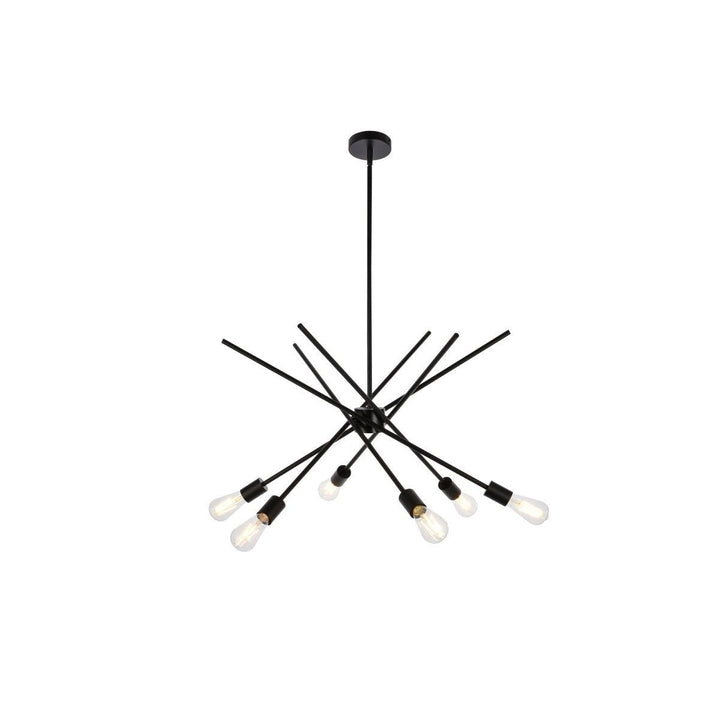 Elegant Armin LD7054D32BRB Pendant Light - Black And Brass