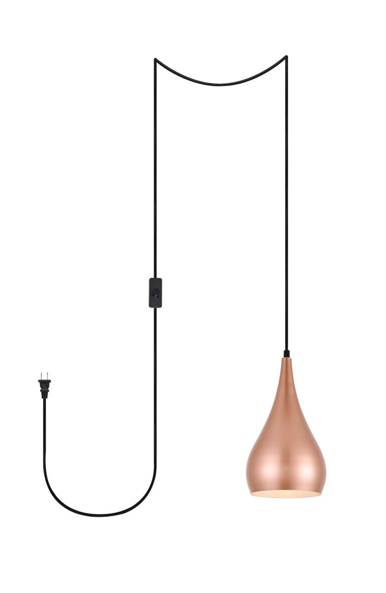 Elegant Nora LDPG2001HG Pendant Light - Honey Gold