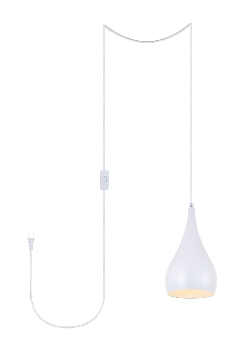 Elegant Nora LDPG2001WH Pendant Light - White