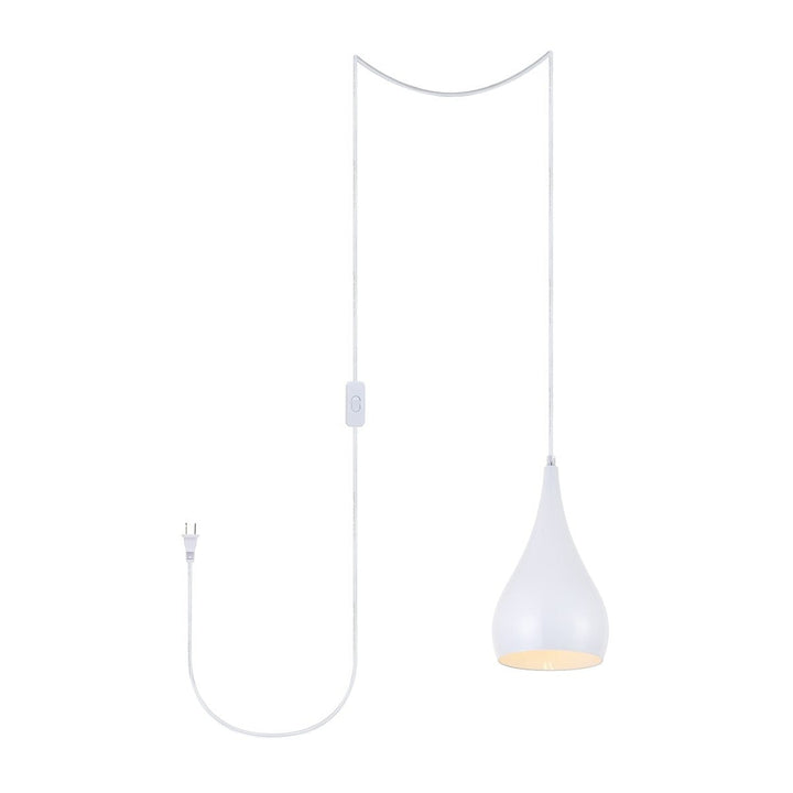 Elegant Nora LDPG2001WH Pendant Light - White