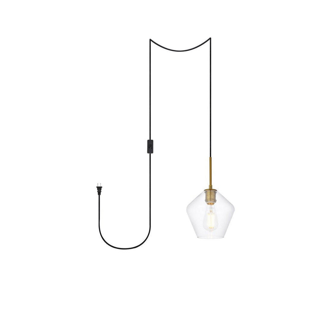 Elegant Gene LDPG2256BR Pendant Light - Brass