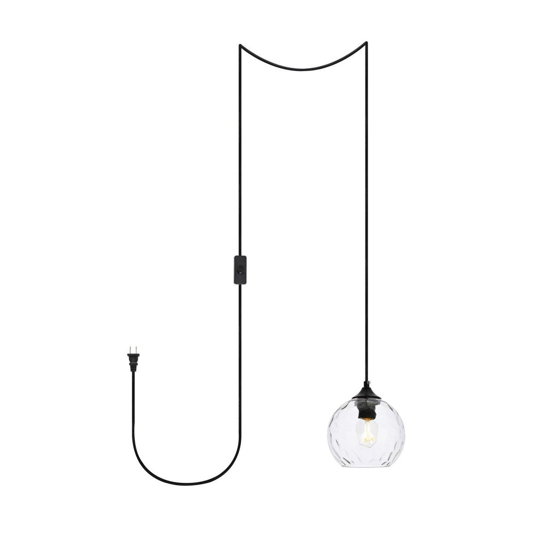 Elegant Cashel LDPG2280 Pendant Light - Black