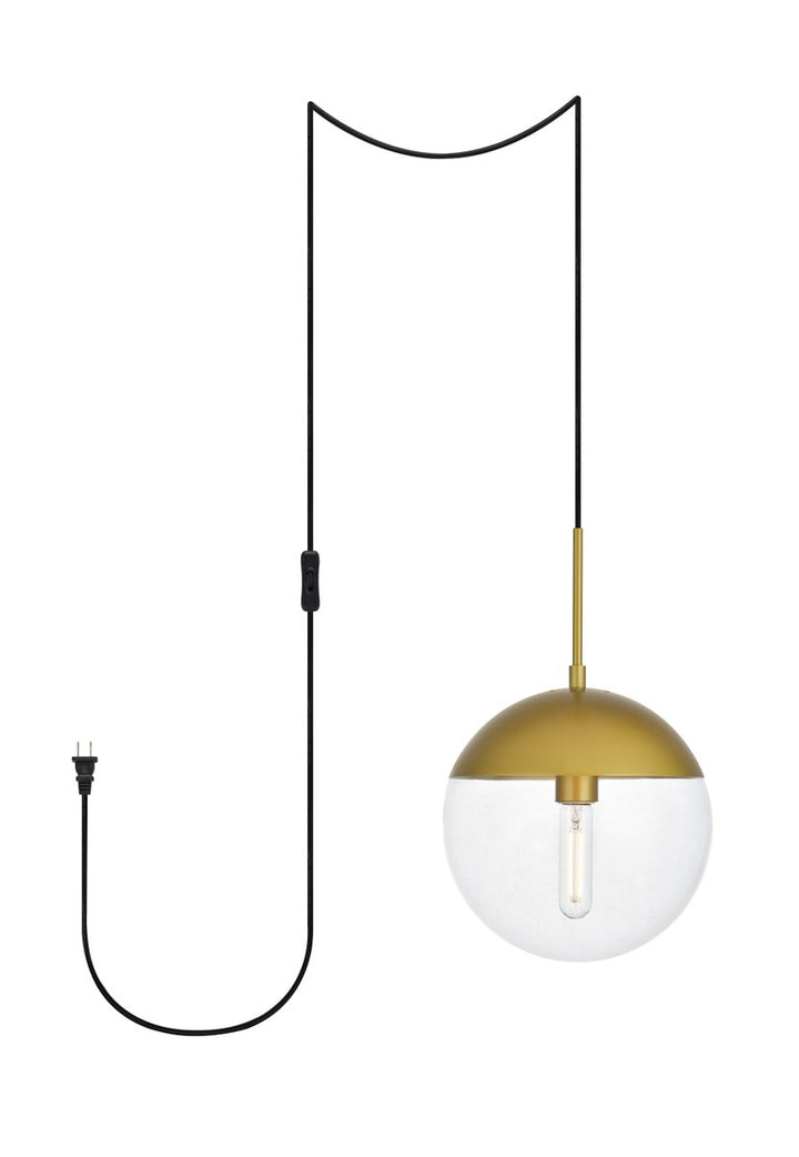 Elegant Eclipse LDPG6037BR Pendant Light - Brass