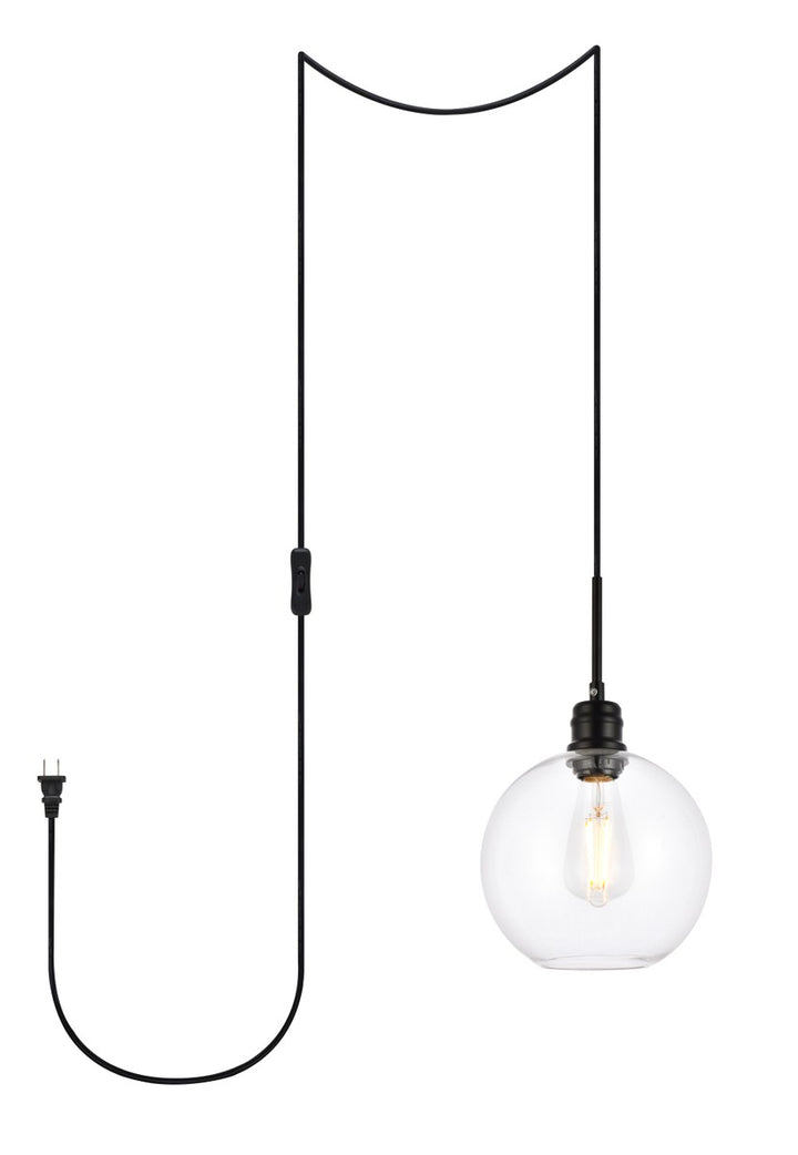 Elegant Emett LDPG6204BK Pendant Light - Black