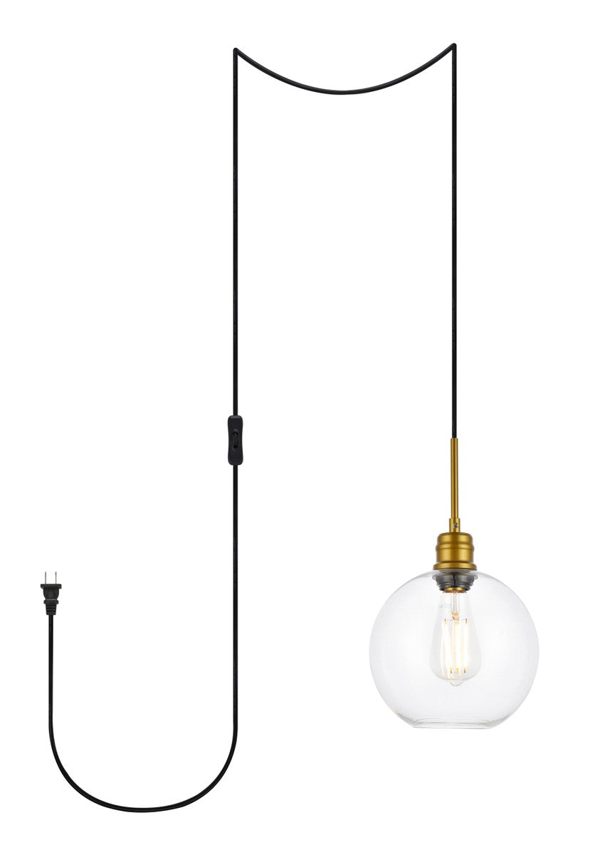 Elegant Emett LDPG6206BR Pendant Light - Brass