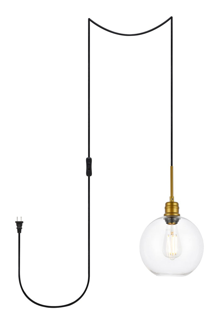 Elegant Emett LDPG6206BR Pendant Light - Brass