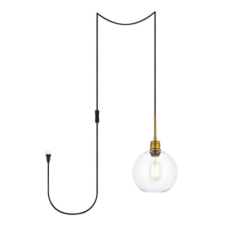 Elegant Emett LDPG6206BR Pendant Light - Brass