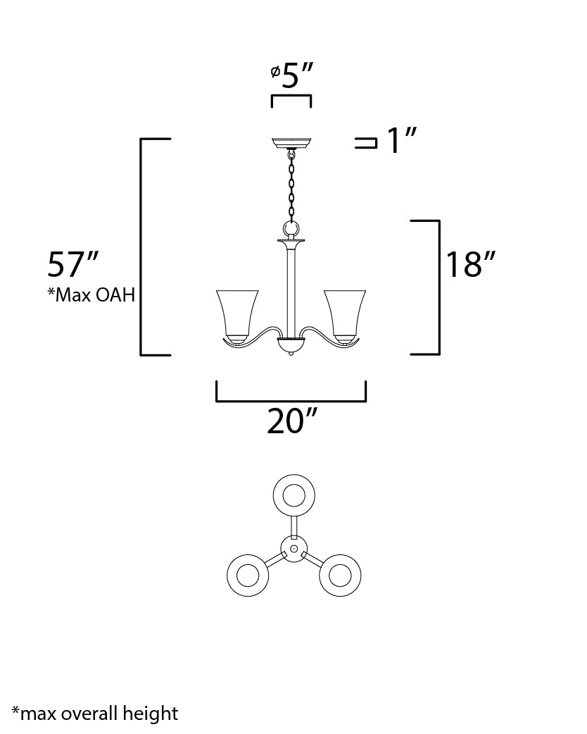 Maxim Vital 12073FTOI Chandelier Light - Oil Rubbed Bronze