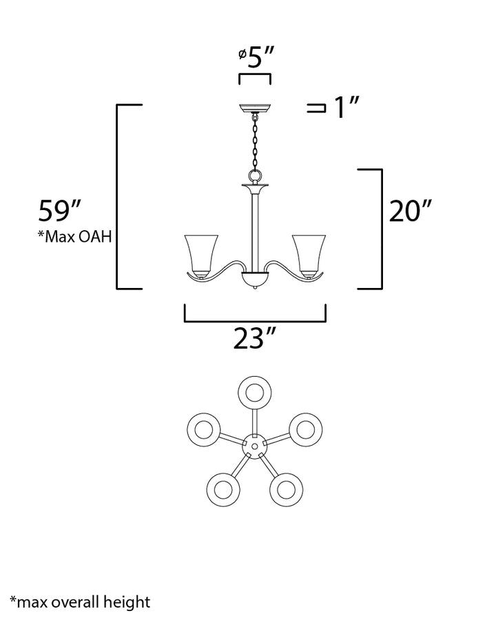 Maxim Vital 12075FTOI Chandelier Light - Oil Rubbed Bronze