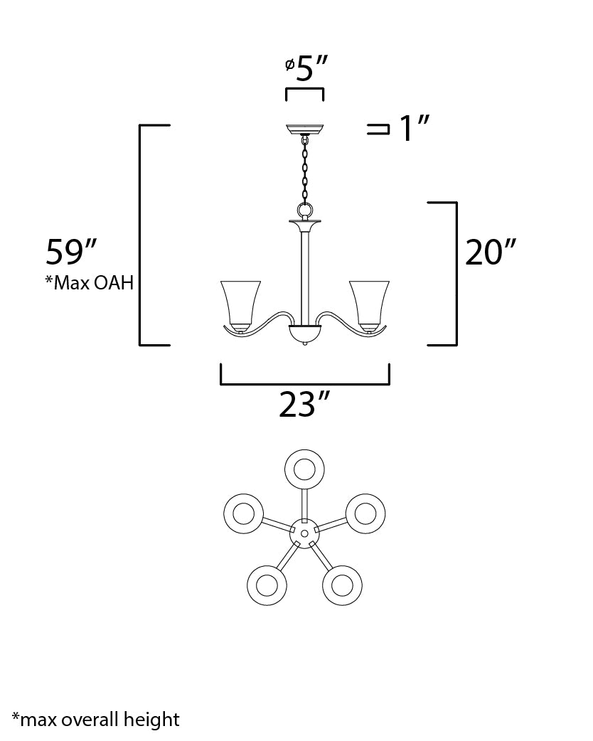 Maxim Vital 12075FTSN Chandelier Light - Satin Nickel