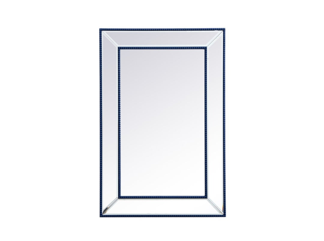 Elegant Lighting MR32436BL Modern Iris Mirror Blue