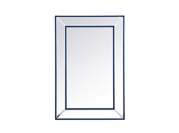 Elegant Lighting MR32436BL Modern Iris Mirror Blue