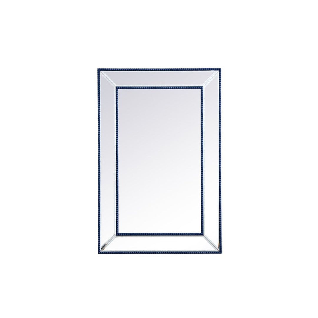 Elegant Lighting MR32436BL Modern Iris Mirror Blue