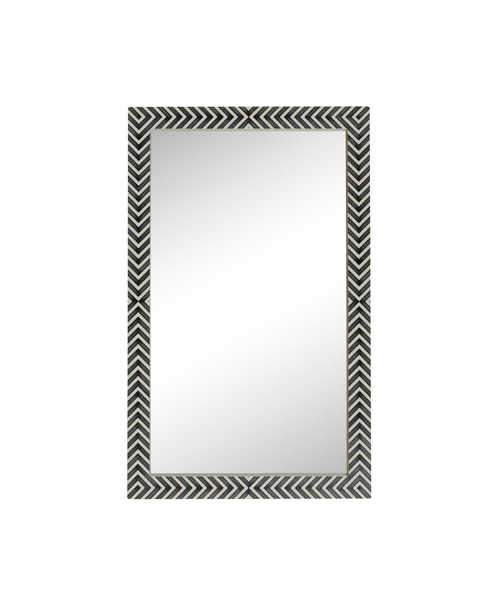 Elegant Lighting MR53048 Modern Oullette Mirror Chevron